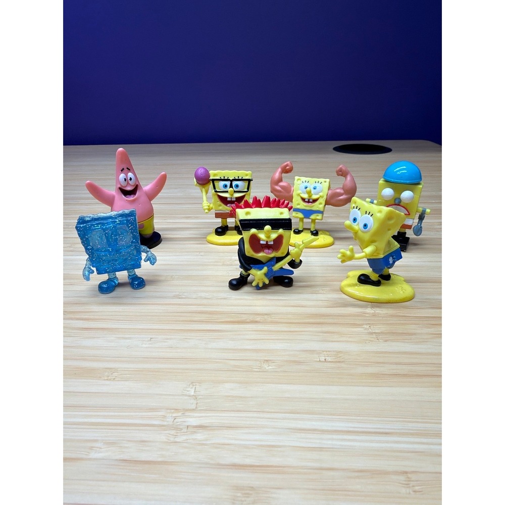 Lot‎ of 7 SpongeBob SquarePants Patrick Star Figures Nickelodeon 2-3"